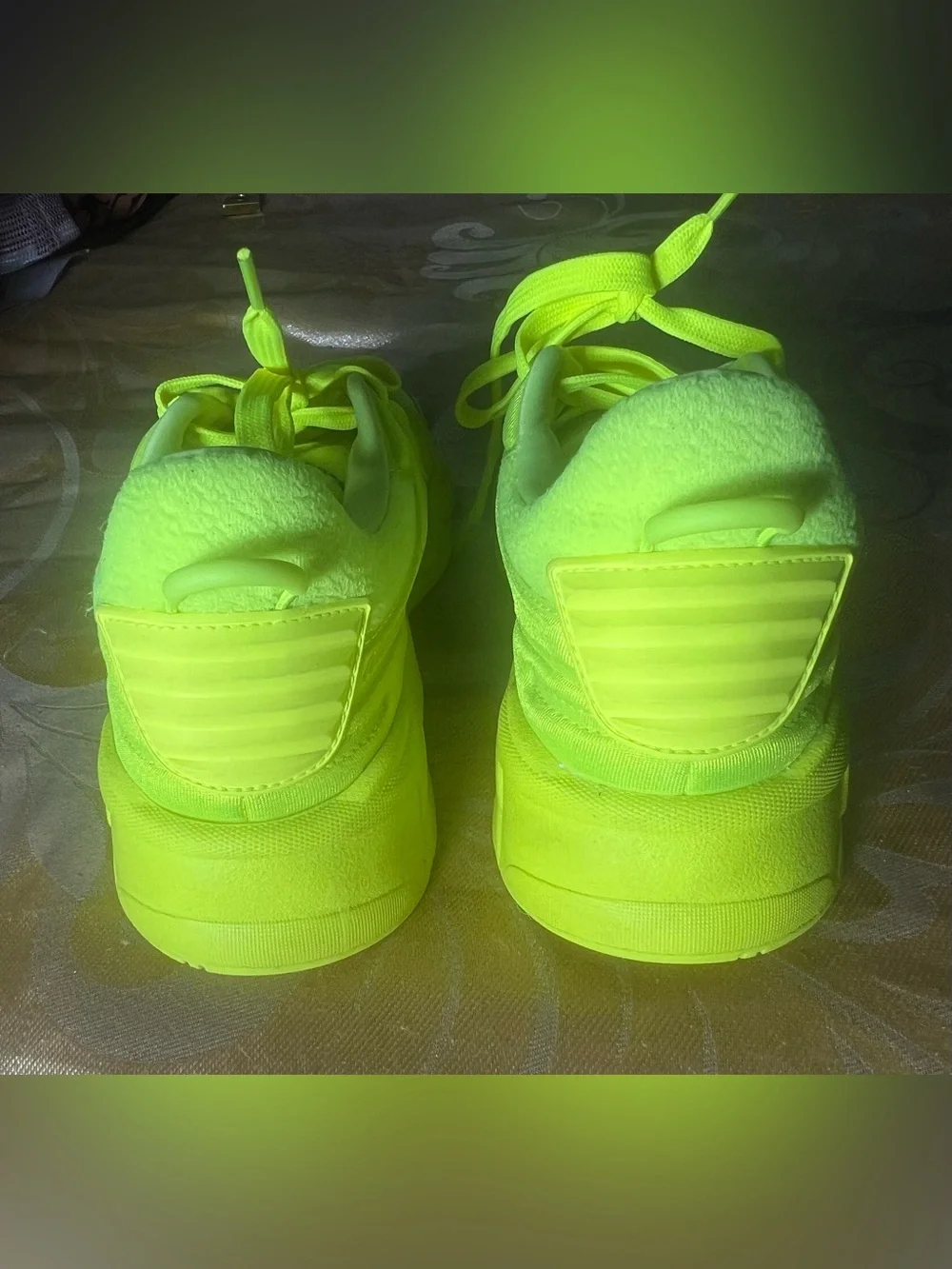 Puma RS-X Yellow Alert Neon Sneakers Womens Size 6.5 Chunky Running Shoes